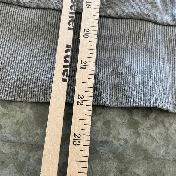 Lucky Brand Pleated Sweatshirt Womens Small Gray Cotton Front Pleat Minimalist - Picture 10 of 10